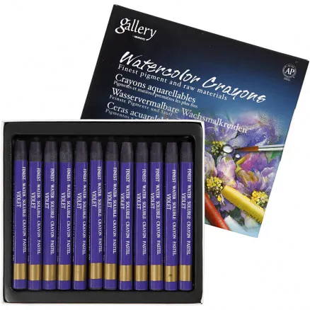 Gallery Akvarel, violet (320), L: 9,3 cm, 12 stk./ 1 pk.